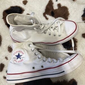 Converse All Star White Canvas High-Tops